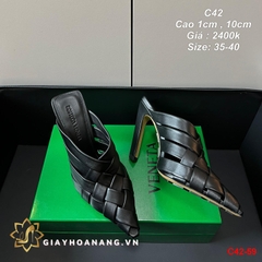 C42-59 Bottega Veneta sandal cao 1cm 10cm siêu cấp