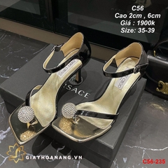 C56-235 Jimmy Choo sandal cao 2cm , 6cm siêu cấp