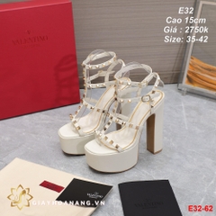 E32-62 Valentino sandal cao 15cm siêu cấp
