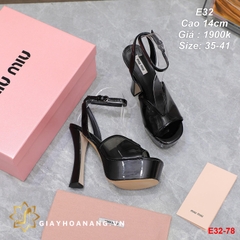 E32-78 Miu Miu sandal cao 14cm siêu cấp