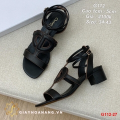 G112-27 Dior sandal cao 1cm , 5cm siêu cấp