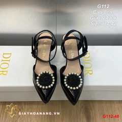 G112-48 Dior sandal cao 8cm siêu cấp