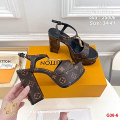 G36-6 Louis Vuitton sandal cao 11cm siêu cấp