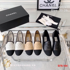 G76-104 Chanel giày lười siêu cấp