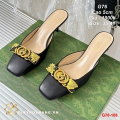 G76-108 Gucci dép sục cao 5cm siêu cấp