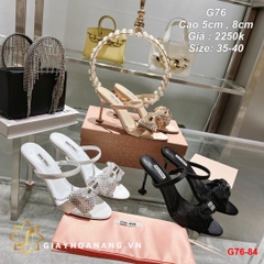 G76-84 Miu Miu sandal cao 5cm , 8cm siêu cấp
