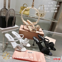 G76-88 Miu Miu sandal cao 5cm , 8cm siêu cấp