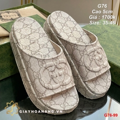 G76-99 Gucci dép cao 5cm siêu cấp