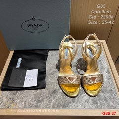 G85-37 Prada sandal cao 9cm siêu cấp