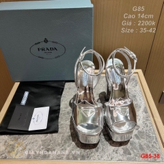 G85-38 Prada sandal cao 14cm siêu cấp