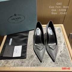 G85-42 Prada giày cao 7cm , 9cm siêu cấp