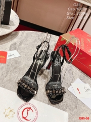 G85-55 Louboutin sandal cao gót 10cm siêu cấp