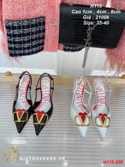 H115-259 Valentino sandal cao 1cm , 4cm , 8cm siêu cấp