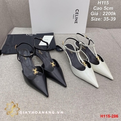 H115-286 Celine sandal cao 5cm siêu cấp