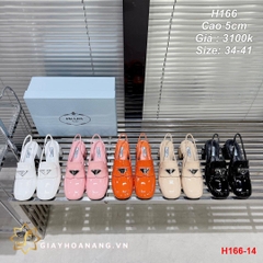 H166-14 Prada sandal cao 5cm siêu cấp