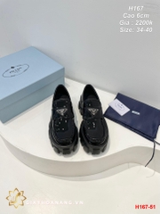 H167-51 Prada giày cao 6cm siêu cấp