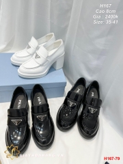 H167-79 Prada giày cao 8cm siêu cấp