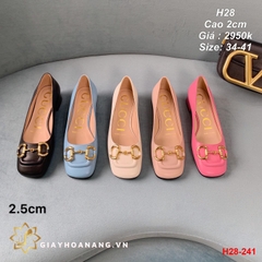 H28-241 Gucci giày cao 2cm siêu cấp