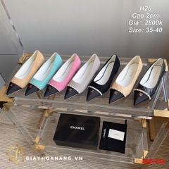 H28-243 Chanel giày cao 2cm siêu cấp
