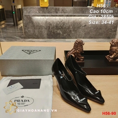 H56-90 Prada sandal cao 10cm siêu cấp