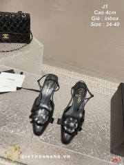 J1-1 Chanel sandal cao 4cm siêu cấp