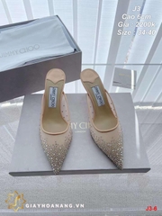 J3-6 Jimmy Choo dép sục cao 6cm siêu cấp