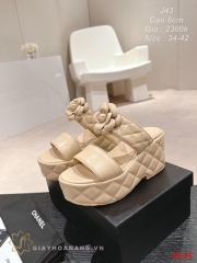 J43-54 Chanel sandal cao gót 8cm siêu cấp