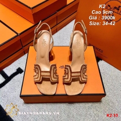 K2-10 Hermes sandal cao 9cm siêu cấp