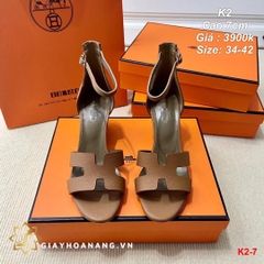 K2-7 Hermes sandal cao 7cm siêu cấp