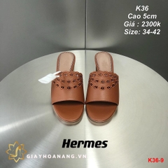 K36-9 Hermes dép cao 5cm siêu cấp