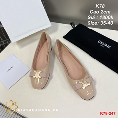 K78-247 Celine giày cao 2cm siêu cấp