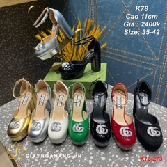 K78-273 Gucci sandal cao 11cm siêu cấp