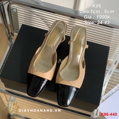 K86-440 Chanel sandal cao 1cm , 6cm siêu cấp