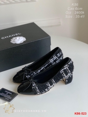 K86-523 Chanel giày cao 6cm siêu cấp