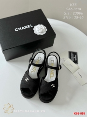 K86-559 Chanel sandal cao 8cm siêu cấp