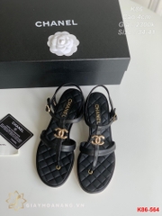 K86-564 Chanel sandal cao 4cm siêu cấp