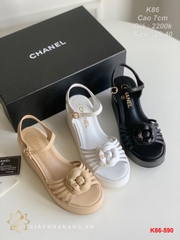 K86-590 Chanel sandal cao 7cm siêu cấp