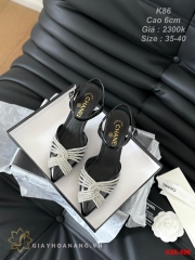 K86-596 Chanel sandal cao gót 6cm siêu cấp