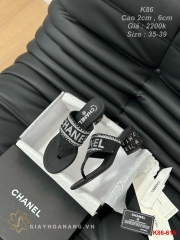 K86-615 Chanel dép cao gót 2cm , 6cm siêu cấp