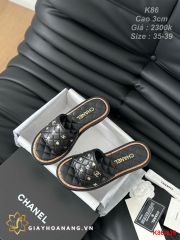 K86-635 Chanel dép cao gót 3cm siêu cấp