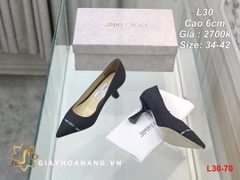 L30-70 Jimmy Choo giày cao 6cm siêu cấp