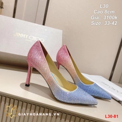 L30-81 Jimmy Choo giày cao 8cm siêu cấp