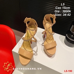 L5-190 Louboutin sandal cao 15cm siêu cấp