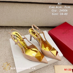 N1-32 Valentino sandal cao 4cm , 7cm siêu cấp