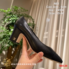 N65-28 Chanel giày cao 2cm , 6cm siêu cấp