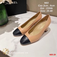 N65-29 Chanel giày cao 2cm , 6cm siêu cấp