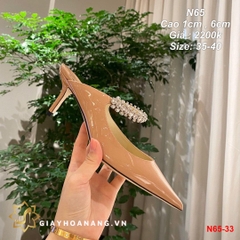 N65-33 Jimmy Choo sandal cao 1cm , 6cm siêu cấp
