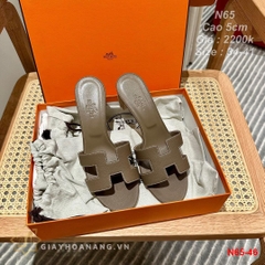 N65-46 Hermes cao gót 5cm siêu cấp