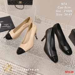 N74-20 Chanel giày cao 8cm siêu cấp