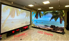 Sự khác biệt giữa màn hình LED và máy chiếu là gì?